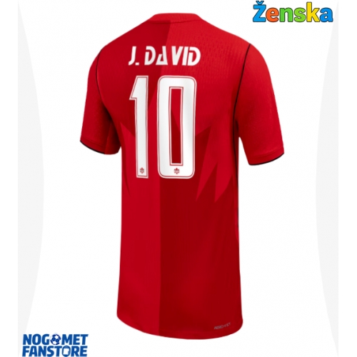 Kanada Jonathan David #10 Domaci Dres za Ženska SP 2026 Kratak Rukav